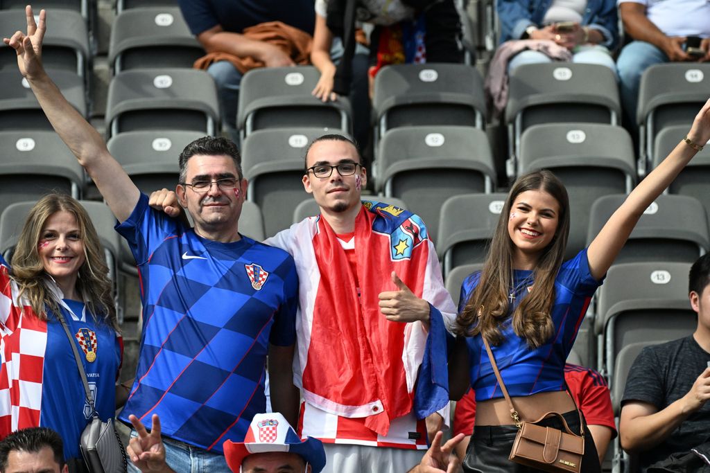 Hrvatski navijači na Olimpijskom stadionu