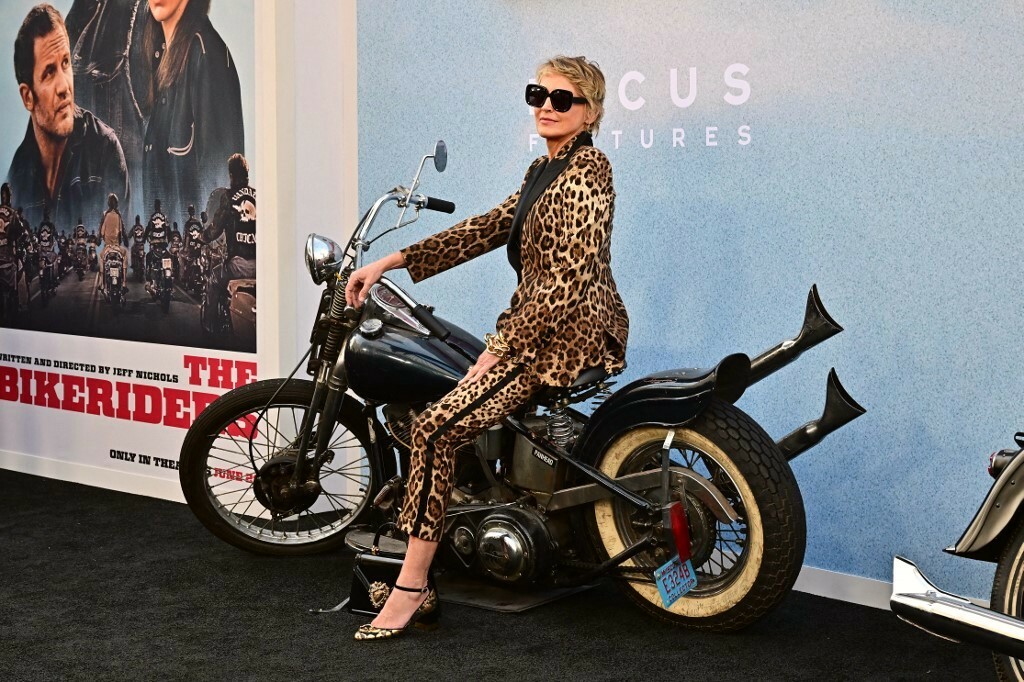 Sharon Stone na premijer filma The Bikeriders