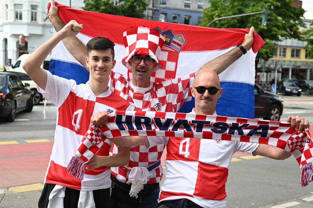 Hrvatski navijači u Hamburgu