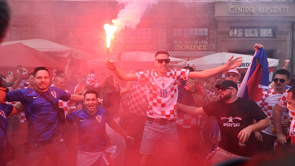 Hrvatski navijači u Leipzigu