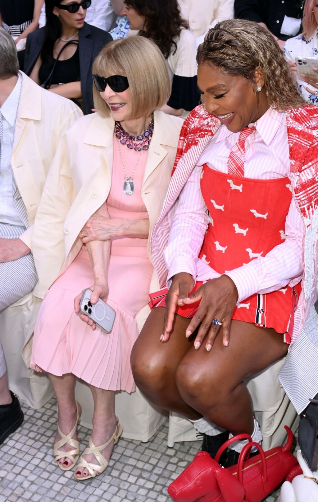 Anna Wintour na reviji Thoma Brownea (sa Serenom Williams)