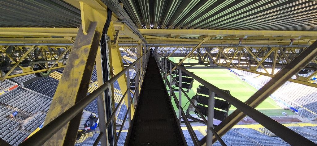 Catwalk na stadionu u Dortmundu