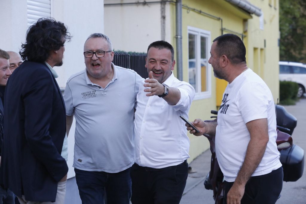 Marijan Pavliček i Tin Kovačić, reporter Dnevnika Nove TV