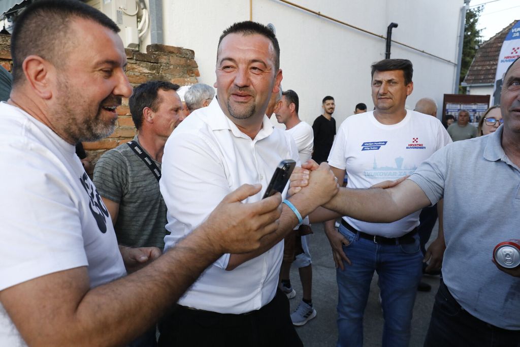 Marijan Pavliček i Tin Kovačić, reporter Dnevnika Nove TV