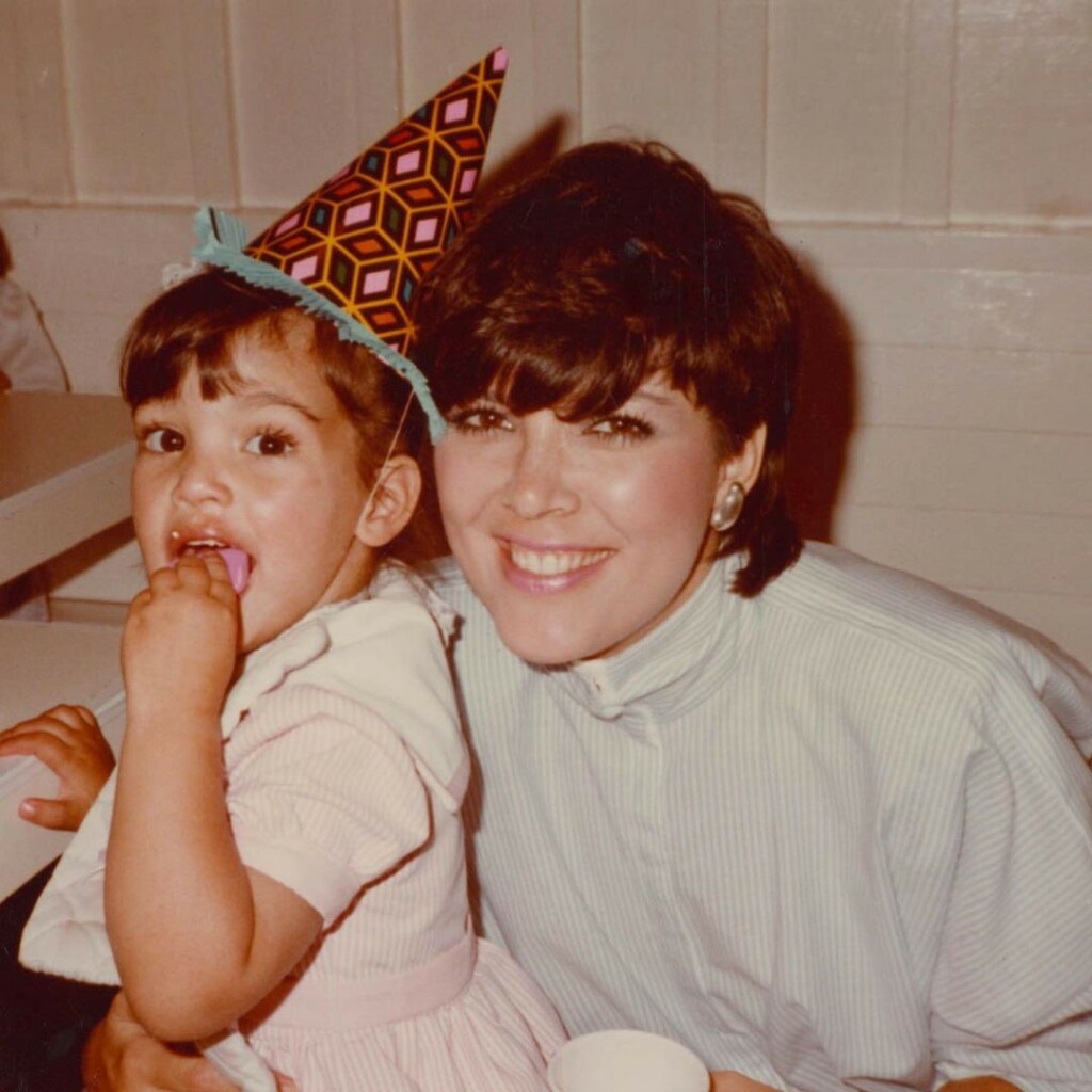 Kris s kćeri Kim 80-ih godina prošlog stoljeća