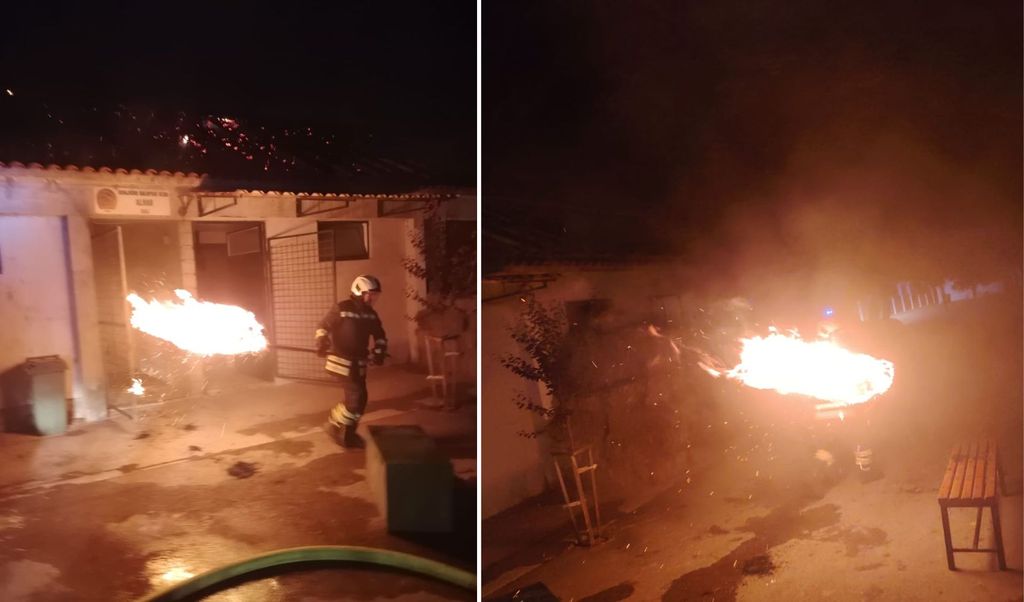 Požar u sinjskom hipodromu - 1