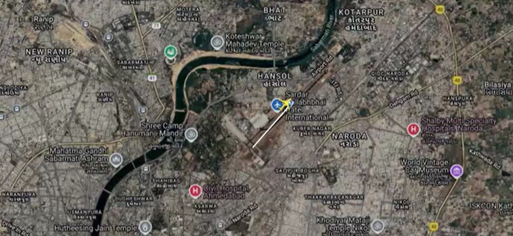 Snimka Flightradara - 2