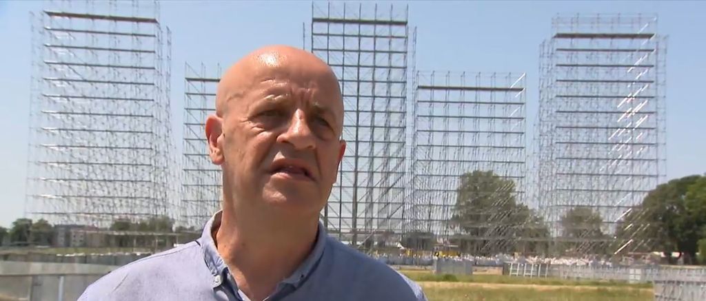 Zdravko Barišić i reporterka Dnevnika Nove TV