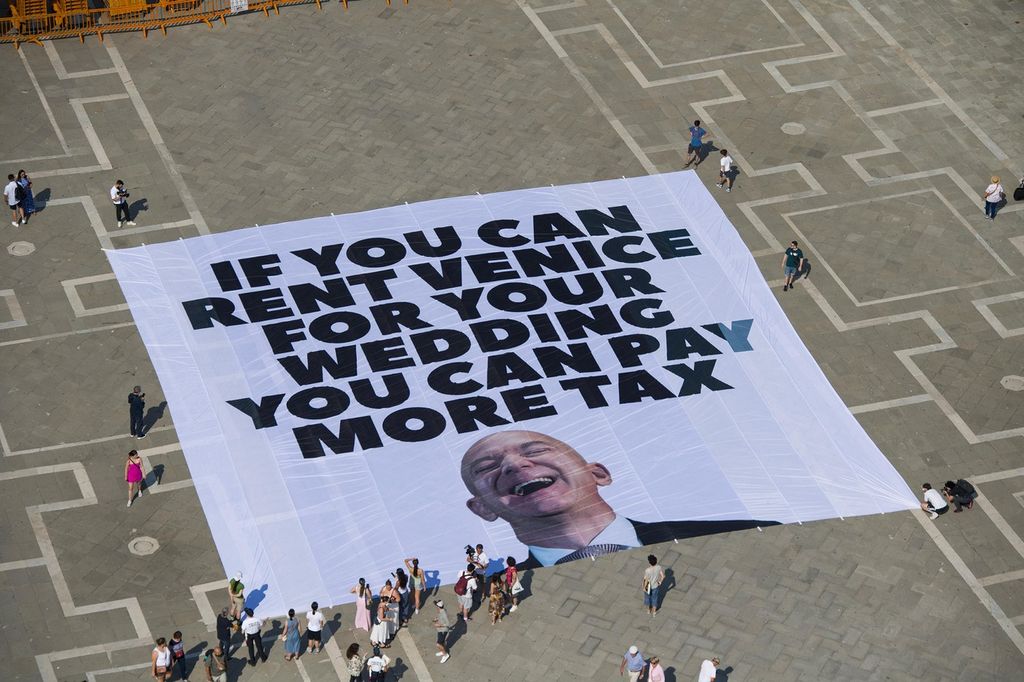 Prosvjedi zbog vjenčanja Jeffa Bezosa