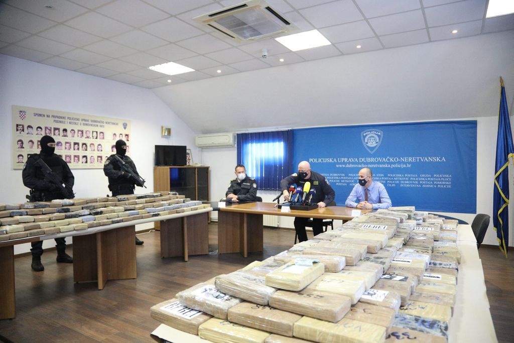 Zapljena 500 kilograma kokaina 2021. godine