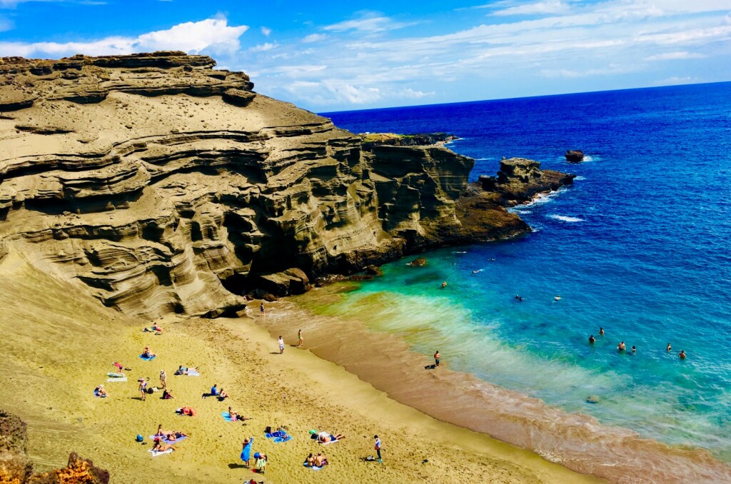 Plaža Papakolea sa zelenim pijeskom, Havaji - 4