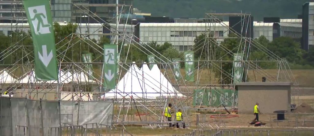 Pripreme za koncert na Hipodromu