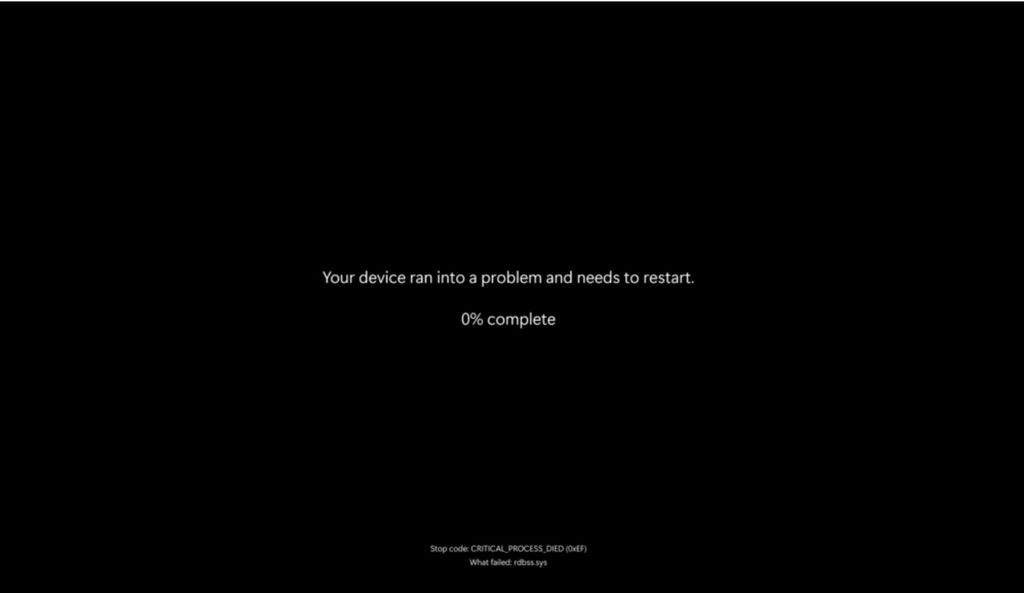 Blue Screen of Death