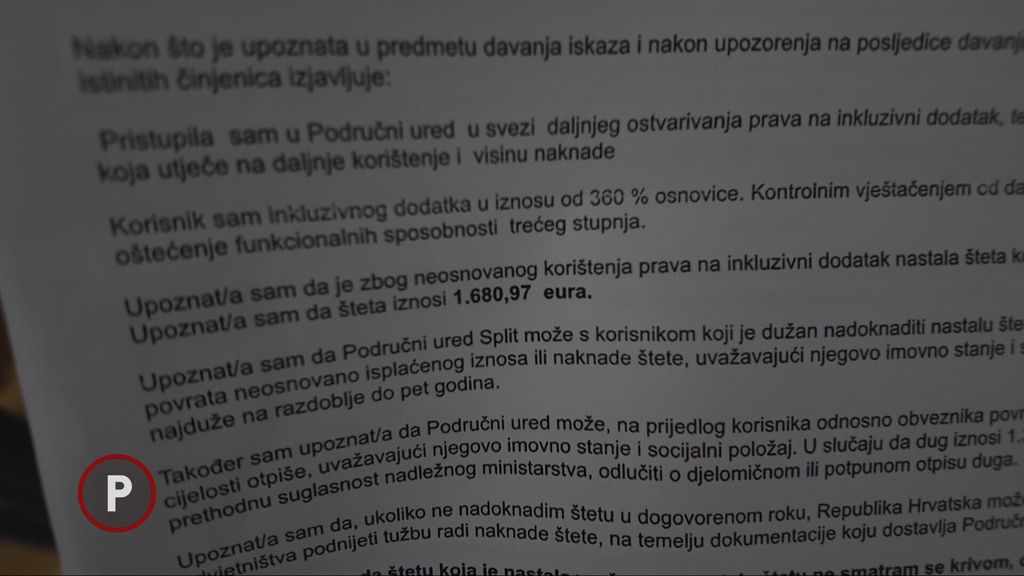 Korisnica inkluzivnog dodatka državi dužna novac zbog greške sustava - 6