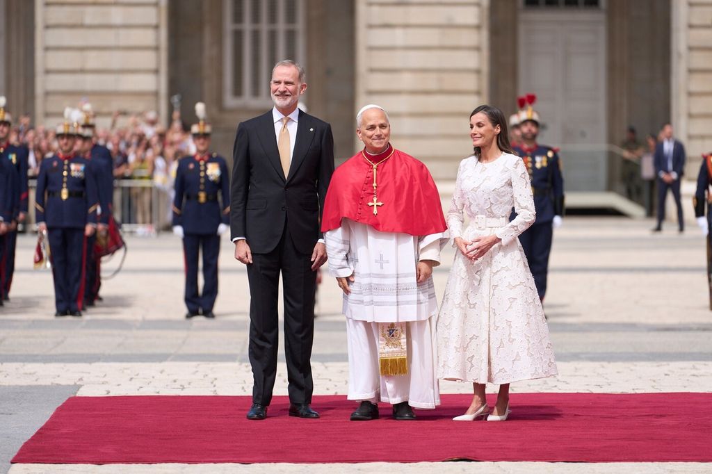 Papa Lav XIV., kralj Felipe VI., kraljica Letizia - 5