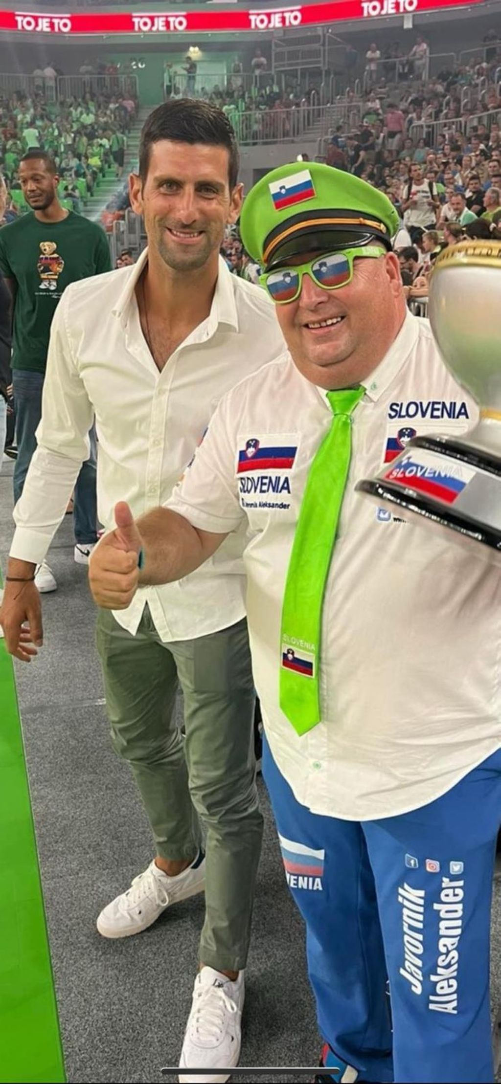 Aleksander Javornik i Novak Đoković