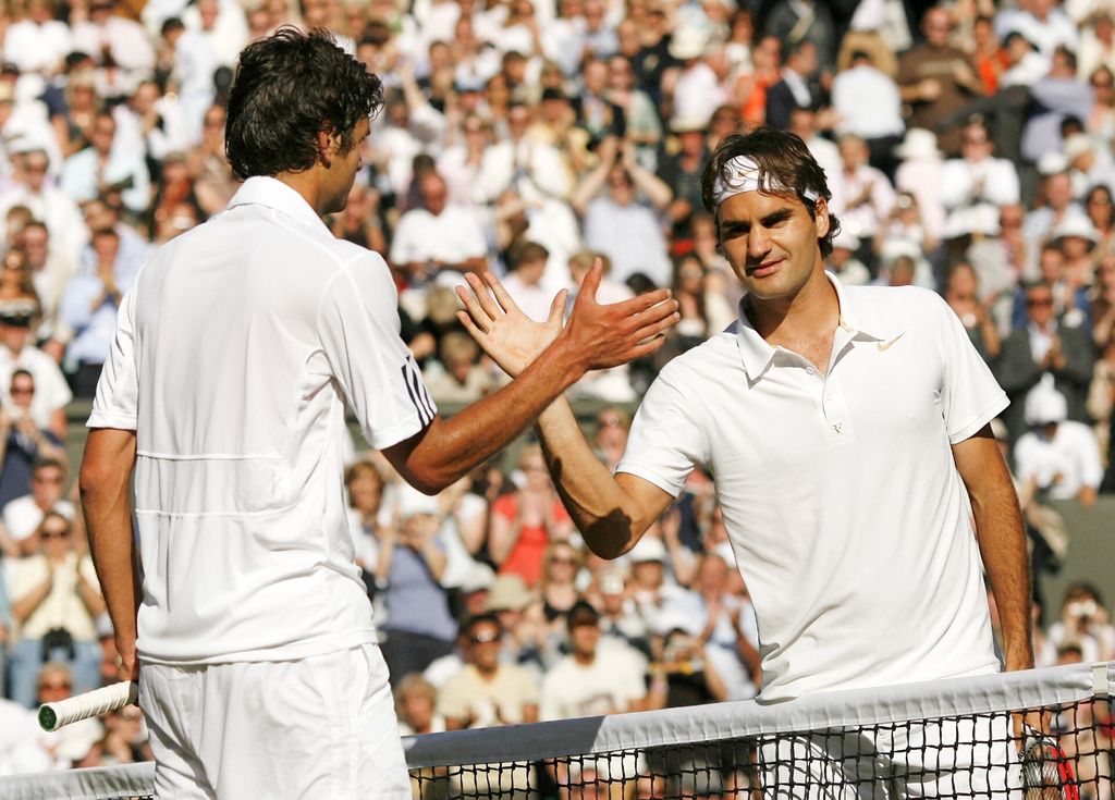 Mario Ančić i Roger Federer