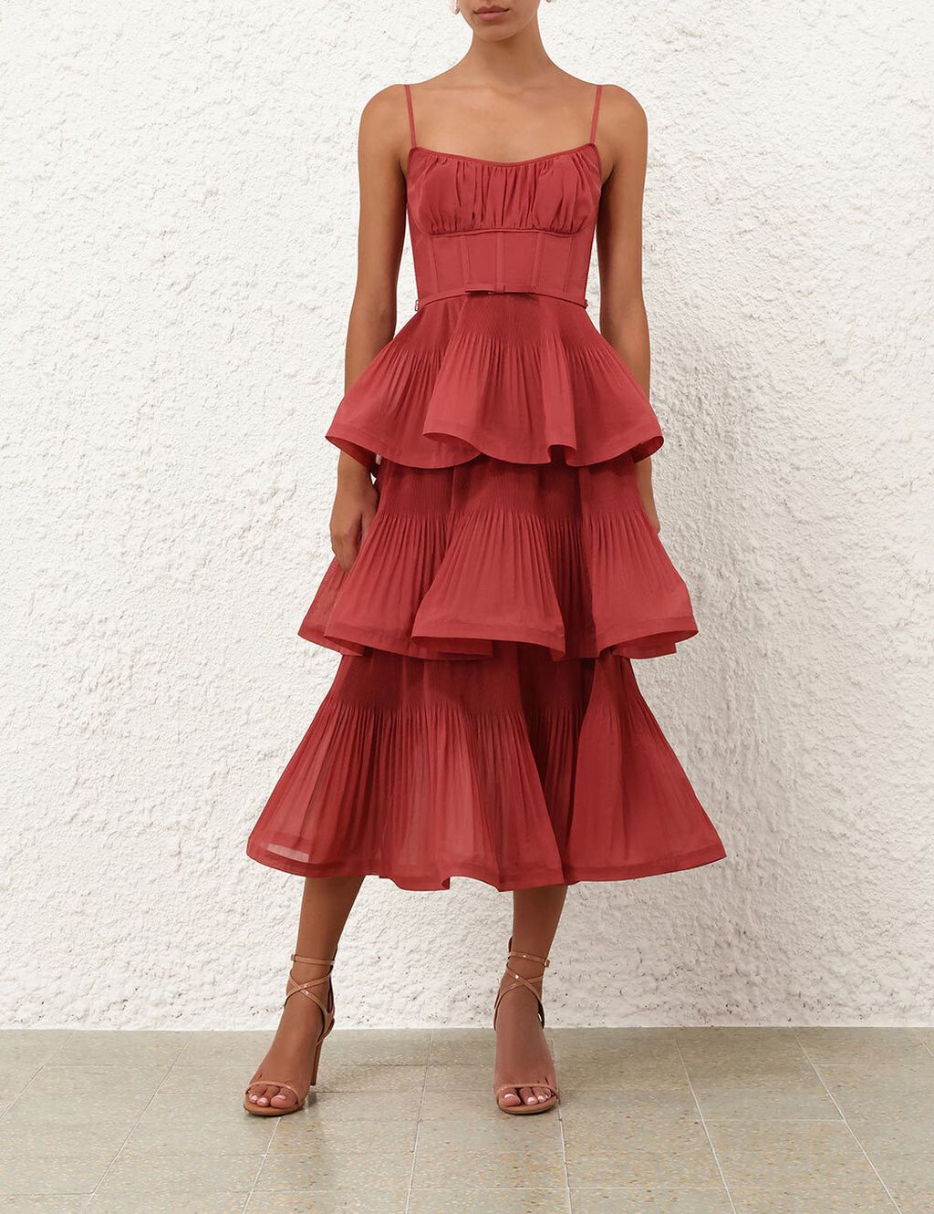 Pleated Tiered