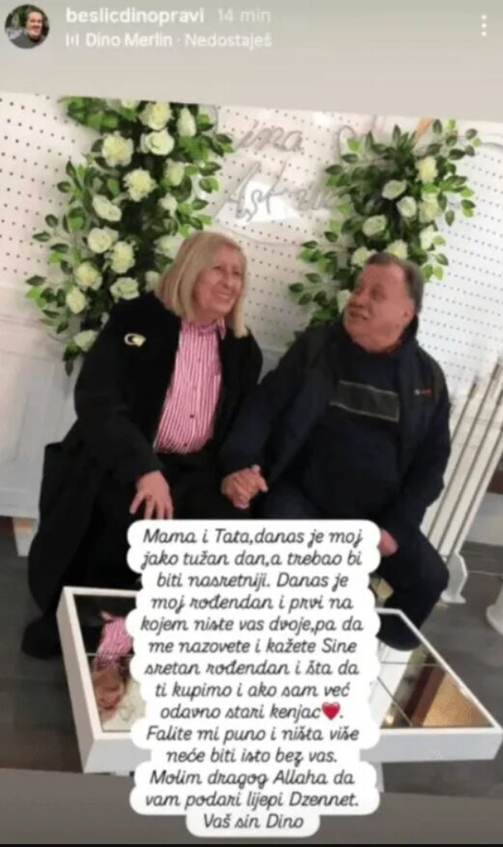 Dino Bešlić na Instagramu
