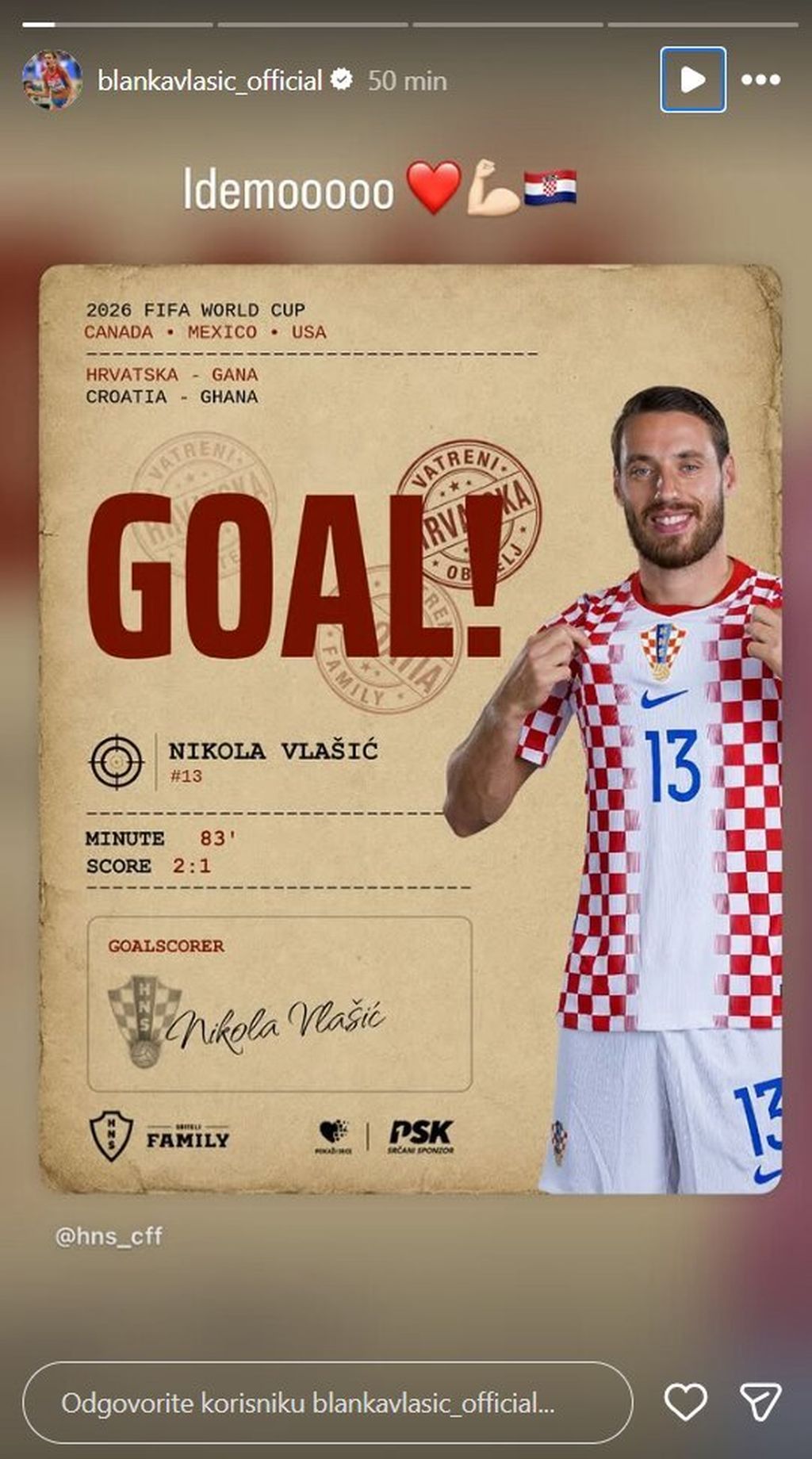 Blanka Vlašić na Instagramu