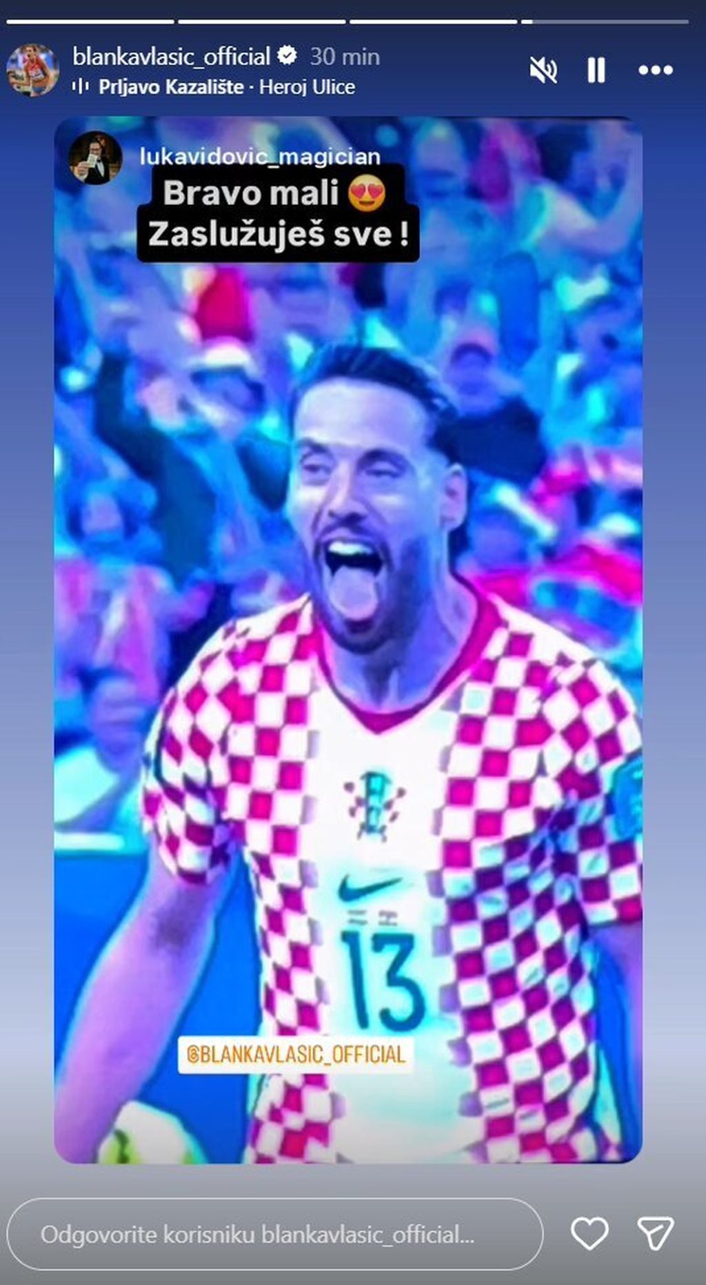 Blanka Vlašić na Instagramu