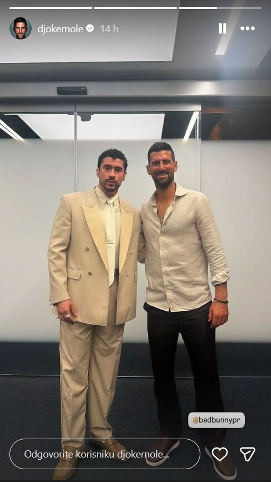 Novak Đoković i Bad Bunny