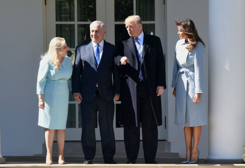 Sara Netanyahu, Benjamin Netanyahu, Donald Trump i Melania Trump