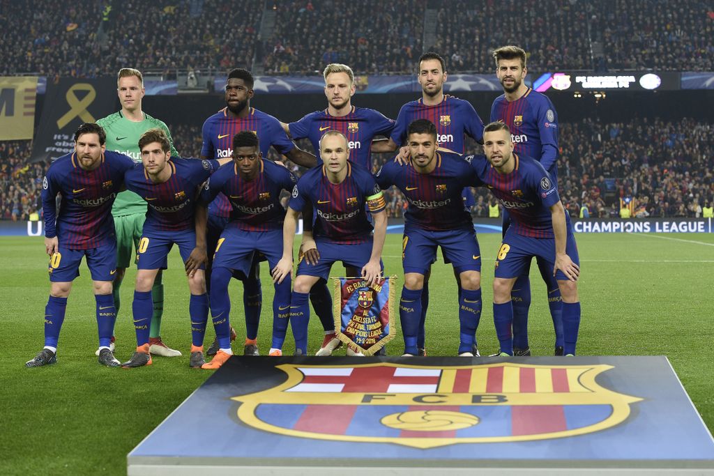 Momčad Barcelone (Foto: AFP)