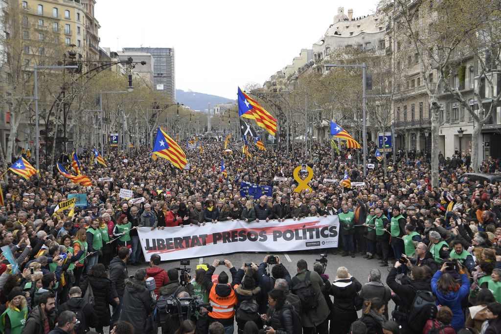 Ilustracija, prosvjed u Barceloni (Foto: AFP)