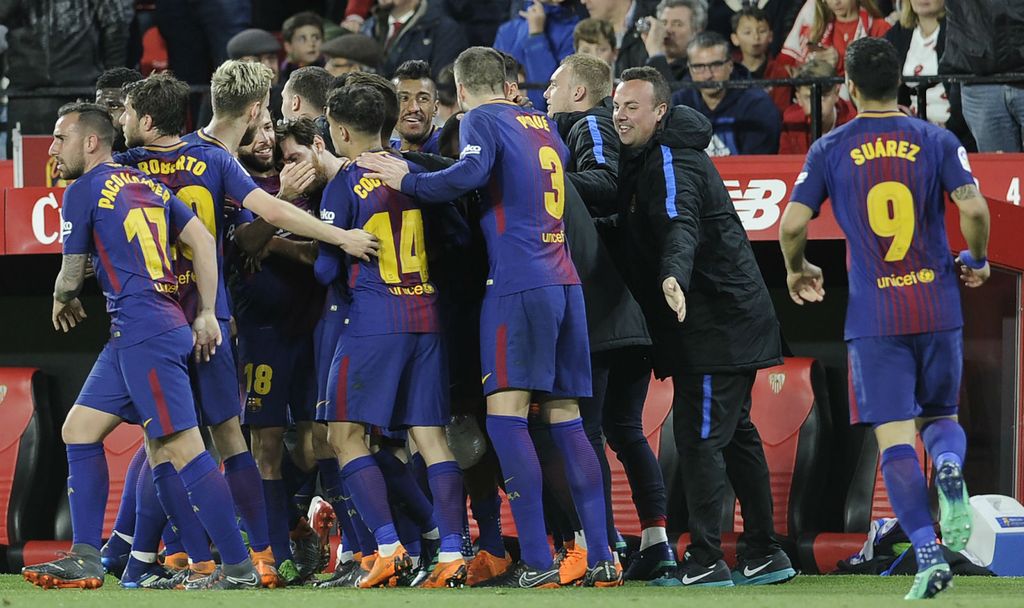 Slavlje Barcelone (Foto: AFP)