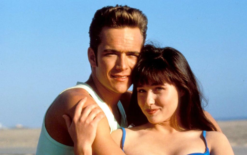 Luke Perry (Dylan) i Shannen Doherty (Brenda)