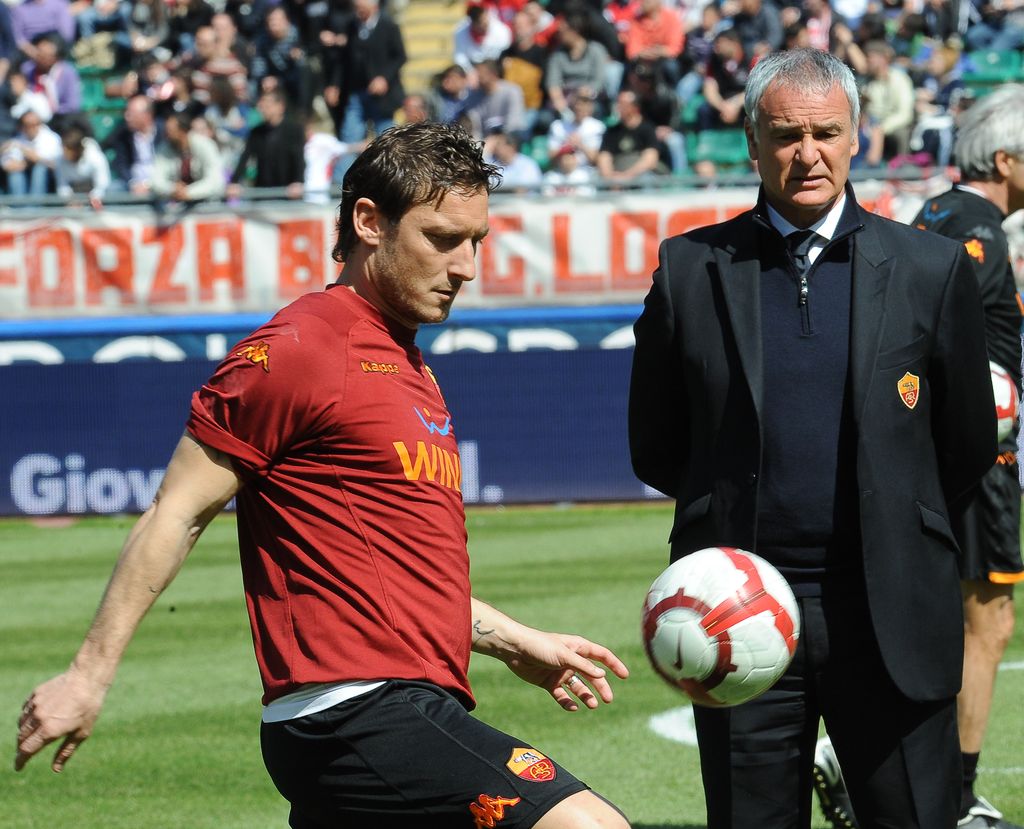 Francesco Totti i Claudio Ranieri (Foto: AFP)