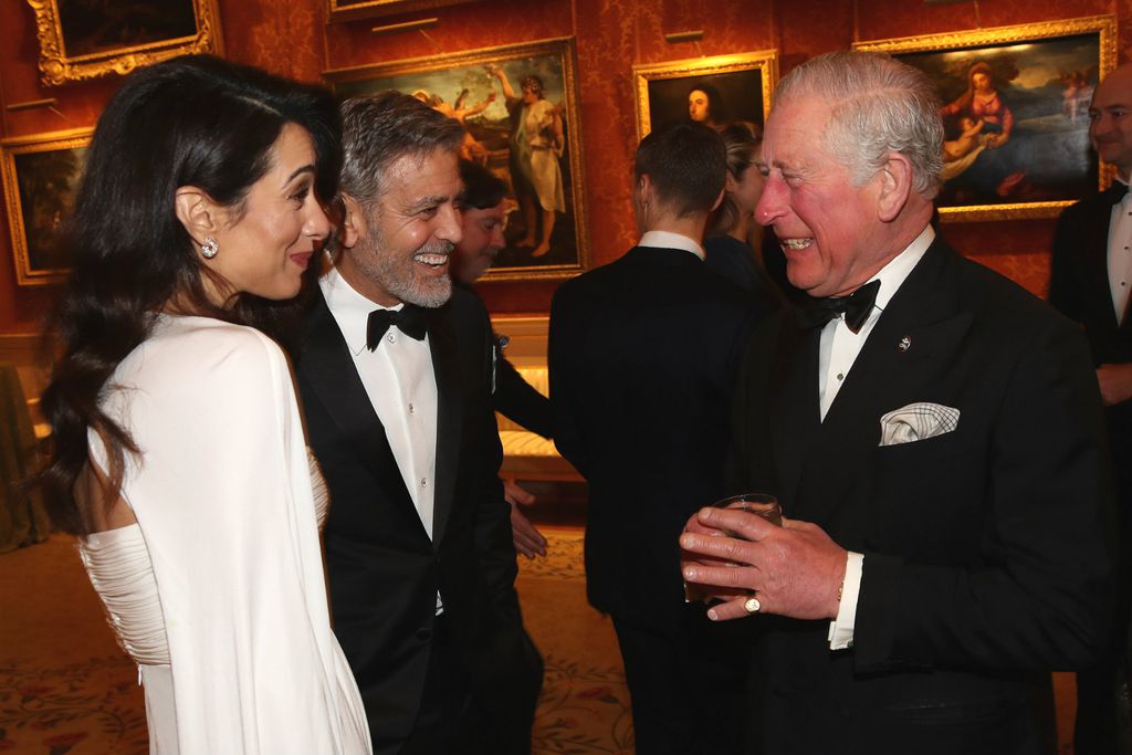 Amal, George i princ Charles na večeri