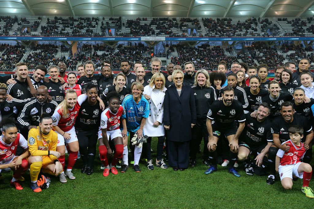 Brigitte Macron na humanitarnoj utakmici u francuskom gradu Reimsu