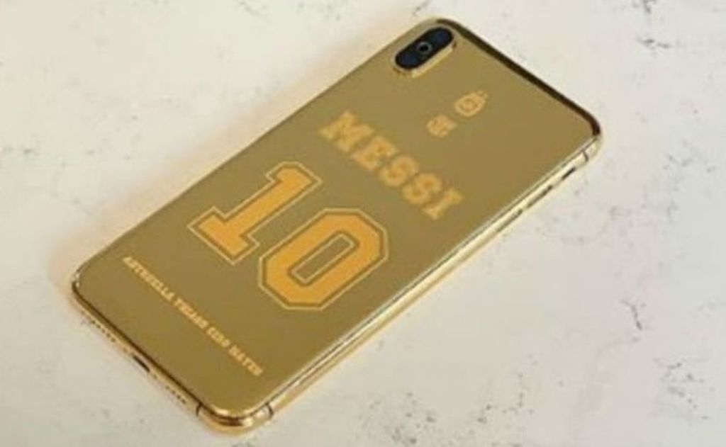 Messijev mobitel (Foto: Twitter)