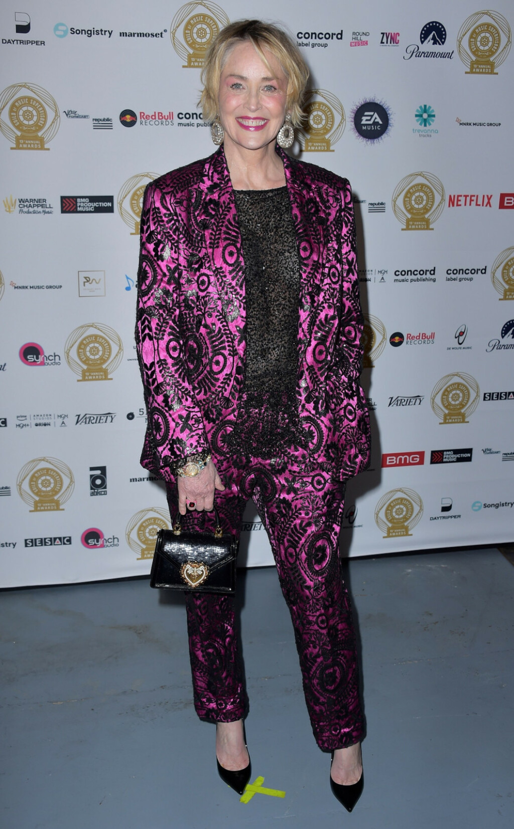 Sharon Stone u sjajnom odijelu na dodjeli nagrada Guild of Music Supervisors - 2