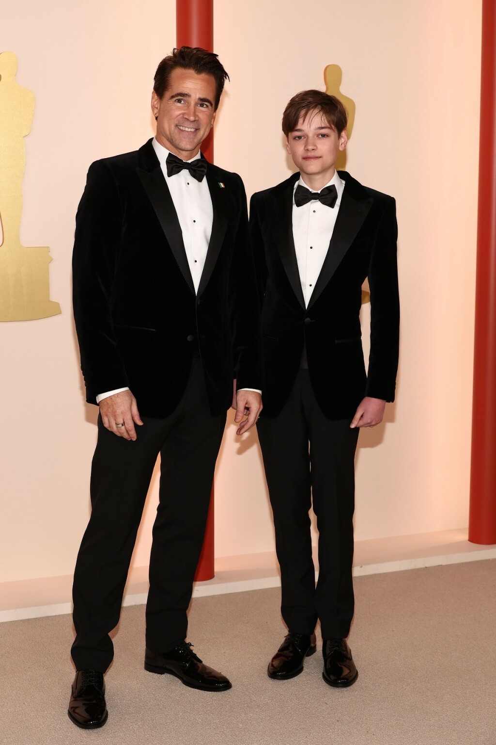 Colin Farrell i sin Henry Tadeusz na dodjeli Oscara