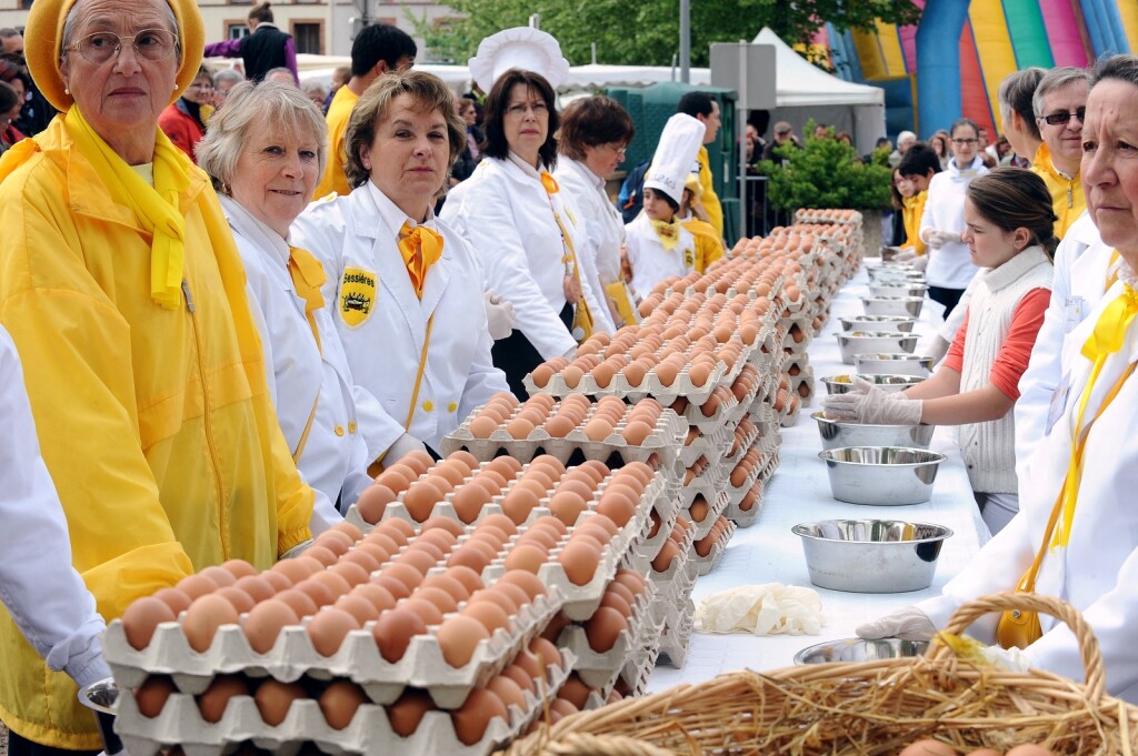 Za veliki omlet potroši se 15.000 jaja