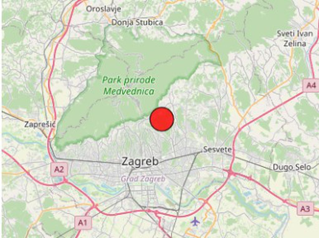 Potres pogodio Zagreb