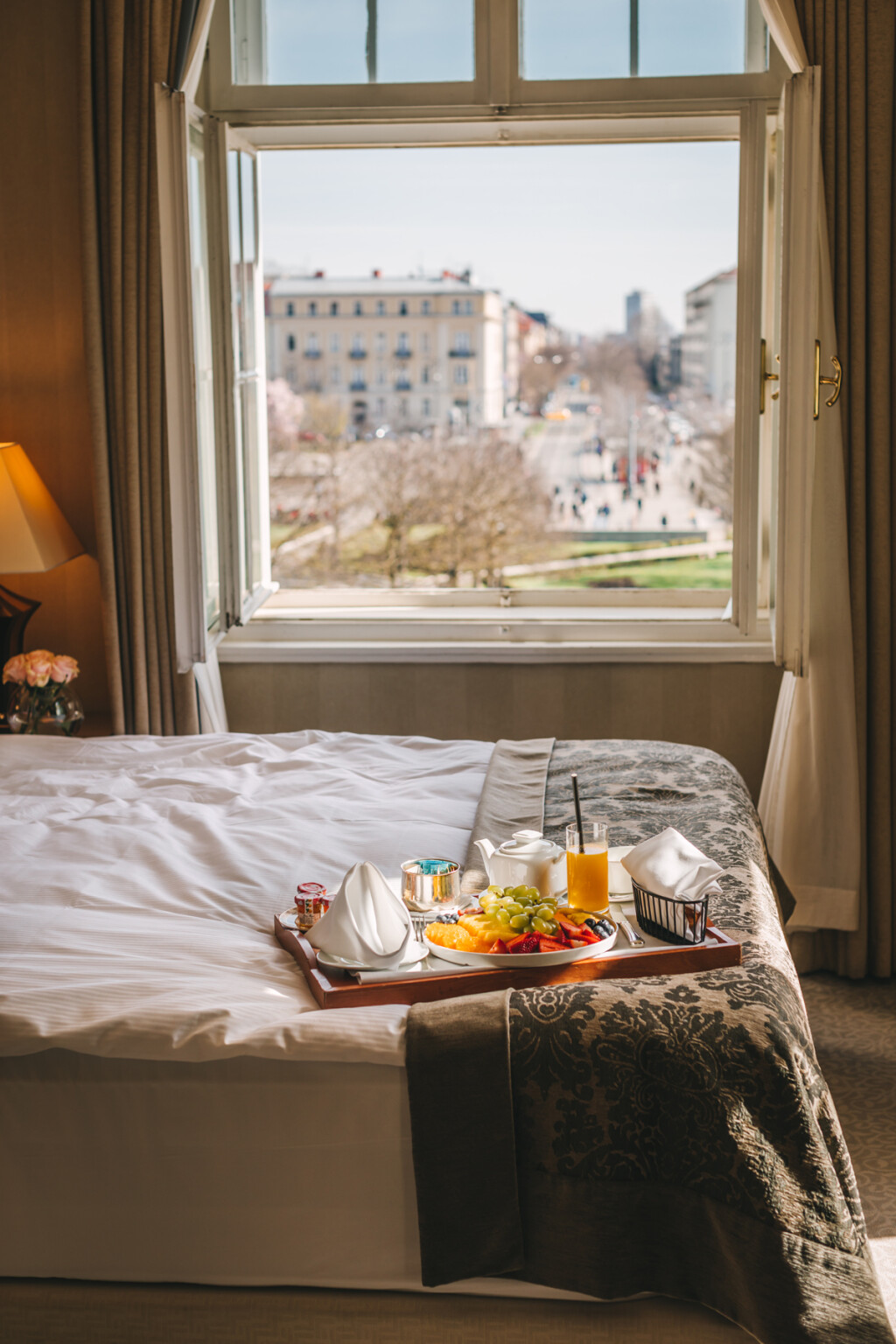 Moguć je i doručak u sobi s predivnim pogledom na Zagreb