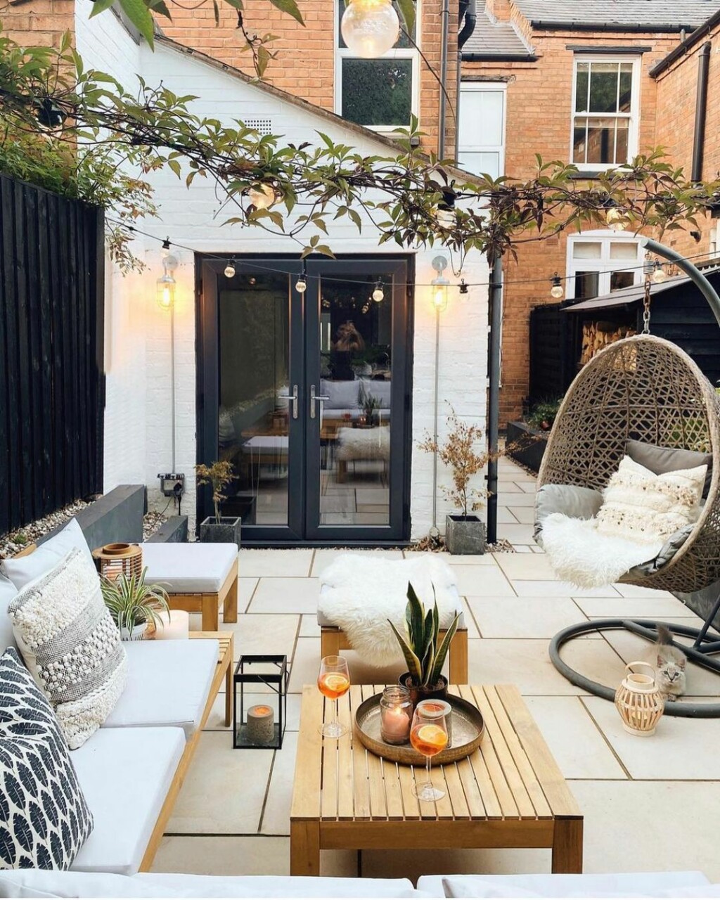 Terasa je također uređena u skandinavskom stilu