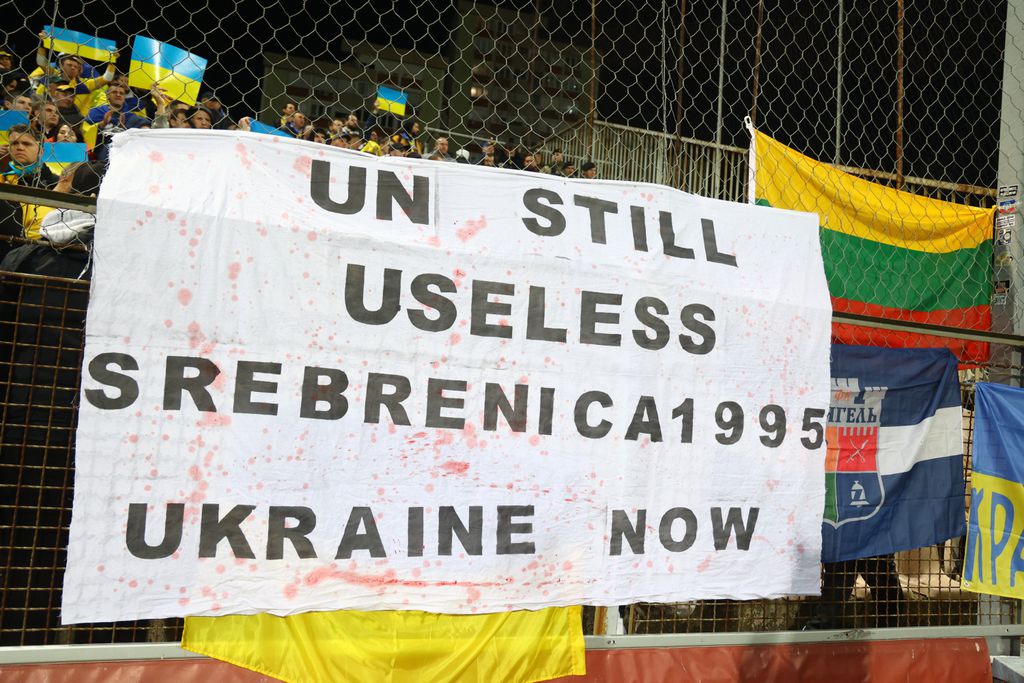 Poruka ukrajinskih navijača u Zenici
