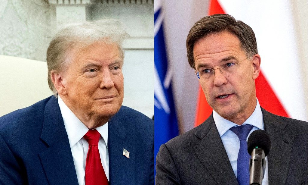 Mark Rutte, Donald Trump