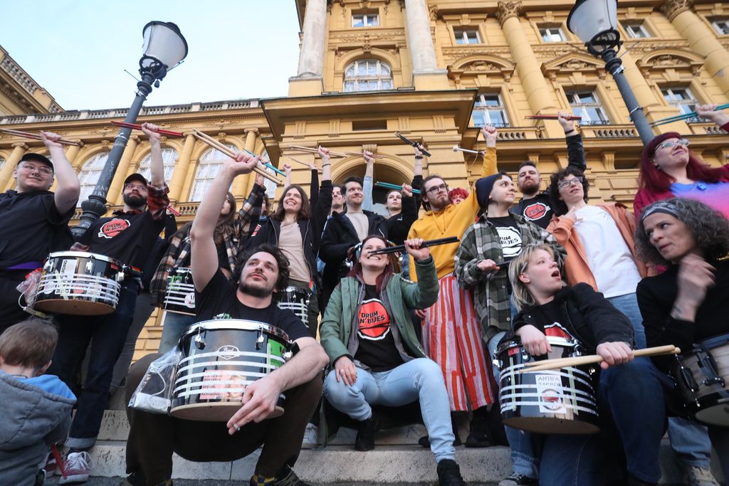 Noćni marš u Zagrebu povodom Međunarodnog dana žena - 1