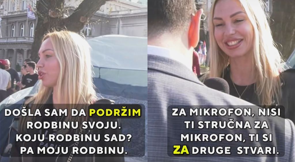 Studentice na prosvjedu u Srbiji i njihove izjave