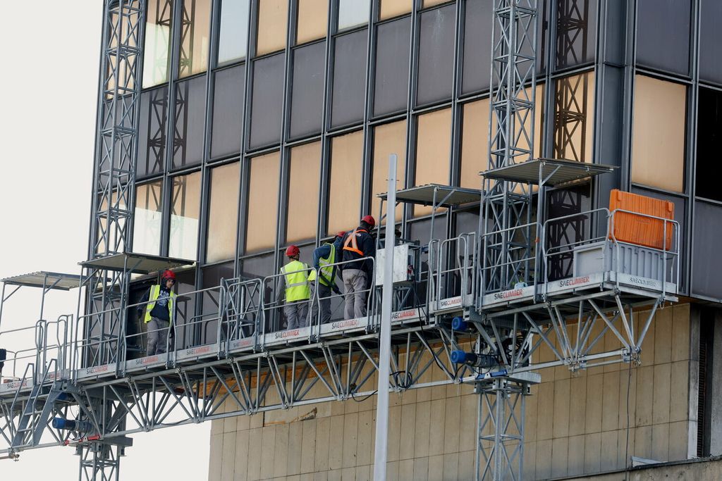 Radovi na pripremi za rušenje Vjesnika - 12