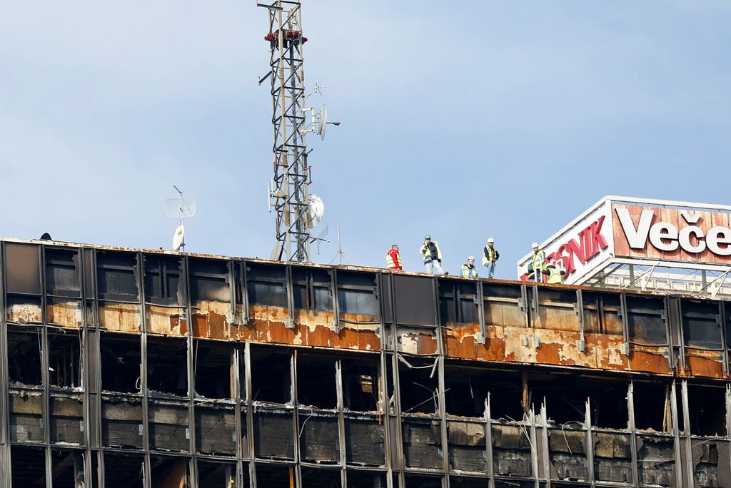 Radovi na pripremi za rušenje Vjesnika - 12