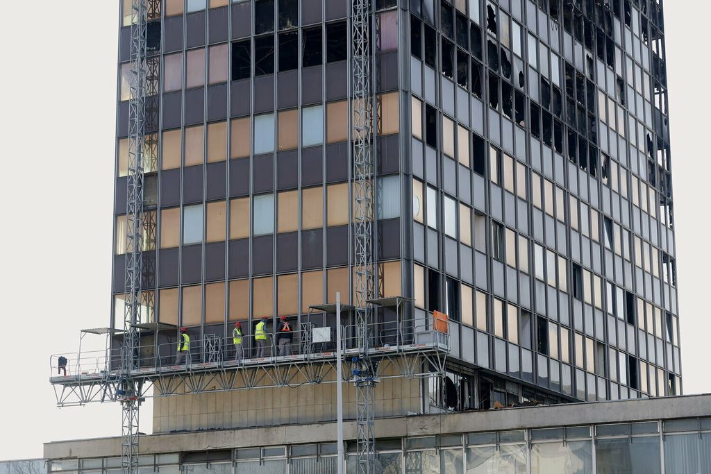 Radovi na pripremi za rušenje Vjesnika - 12