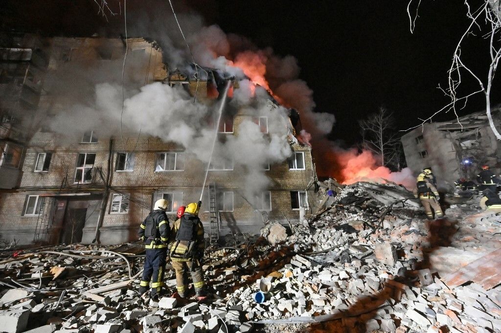 Uništena zgrada u Harkivu