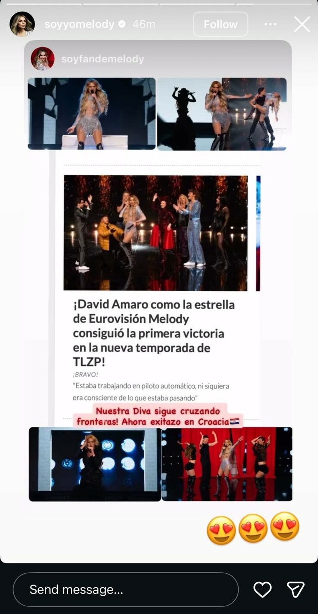 Melody na Instagramu